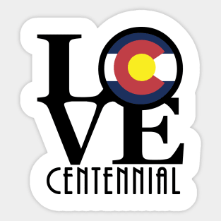 LOVE Centennial Colorado Sticker